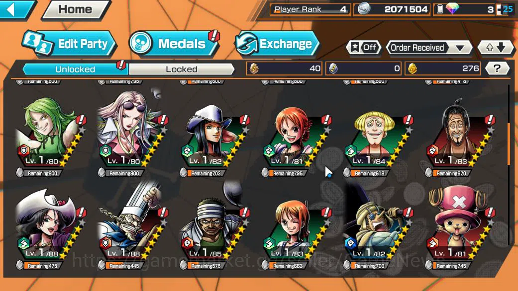 One Piece Bounty Rush Accounts Global|5 EX|BP Kuzan,Onigashima Zoro,HP Linlin,5El image 5