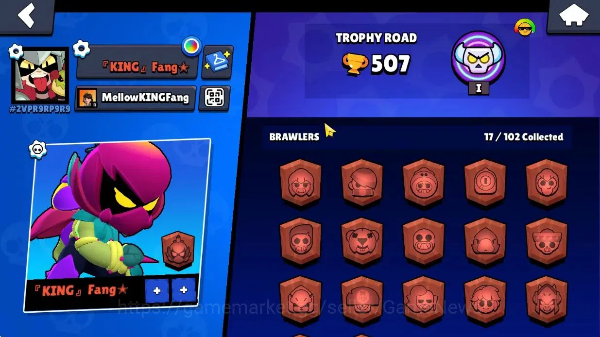 Brawl Stars Accounts 507 Trophy|17 Brawlers 2 Max Lvl|2 Legend 1 Myth|1 Epic Skins [Doctor Edgar]|CN On|TakeMail|BRS1047 2