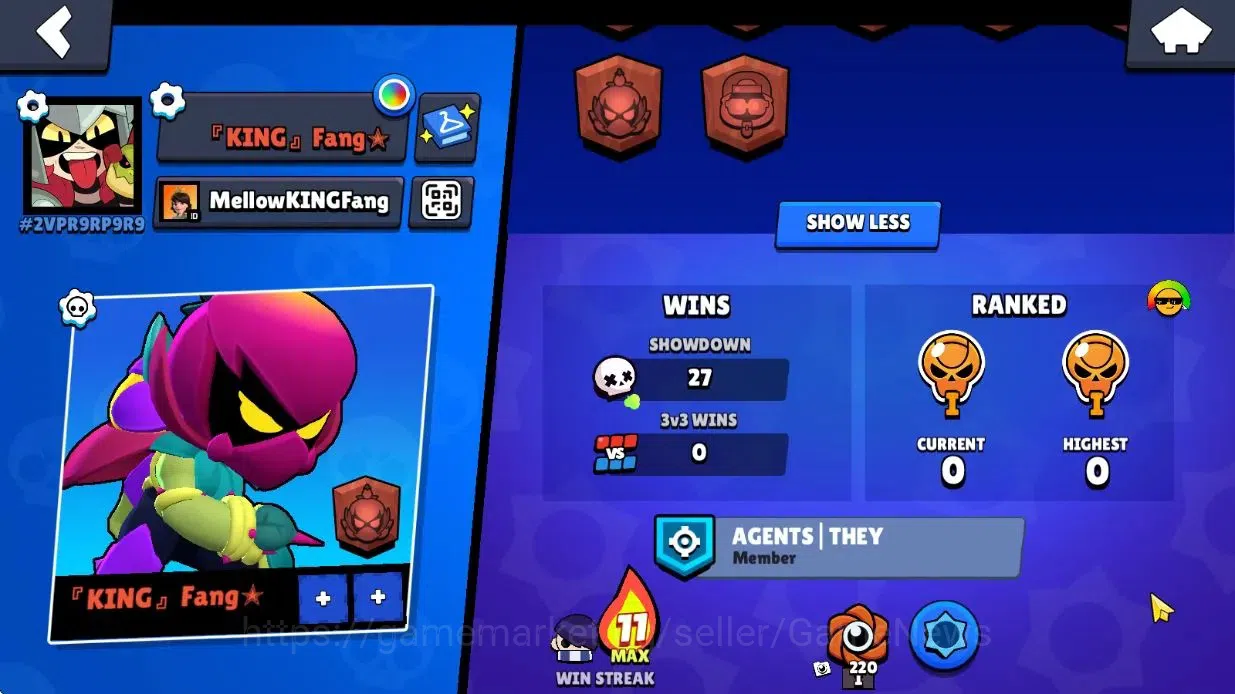 Brawl Stars Accounts 507 Trophy|17 Brawlers 2 Max Lvl|2 Legend 1 Myth|1 Epic Skins [Doctor Edgar]|CN On|TakeMail|BRS1047 3