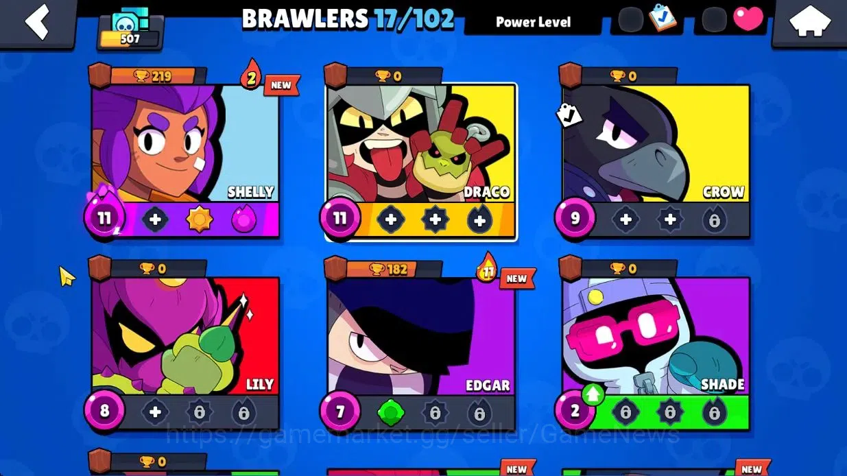 Brawl Stars Accounts 507 Trophy|17 Brawlers 2 Max Lvl|2 Legend 1 Myth|1 Epic Skins [Doctor Edgar]|CN On|TakeMail|BRS1047 5
