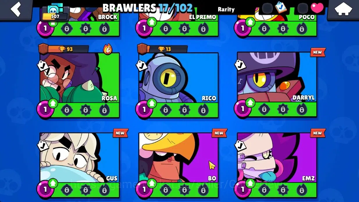 Brawl Stars Accounts 507 Trophy|17 Brawlers 2 Max Lvl|2 Legend 1 Myth|1 Epic Skins [Doctor Edgar]|CN On|TakeMail|BRS1047 7