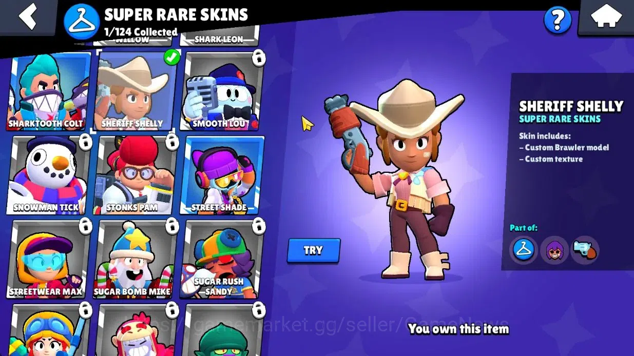Brawl Stars Accounts 507 Trophy|17 Brawlers 2 Max Lvl|2 Legend 1 Myth|1 Epic Skins [Doctor Edgar]|CN On|TakeMail|BRS1047 9