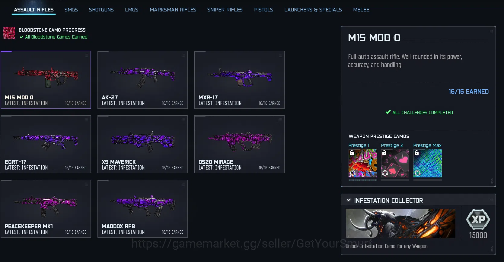 Call of Duty: Warzone Accounts 30 Infestation Camos ◈ BO7 / WZ ◈ Handmade ◈ Linka image 3