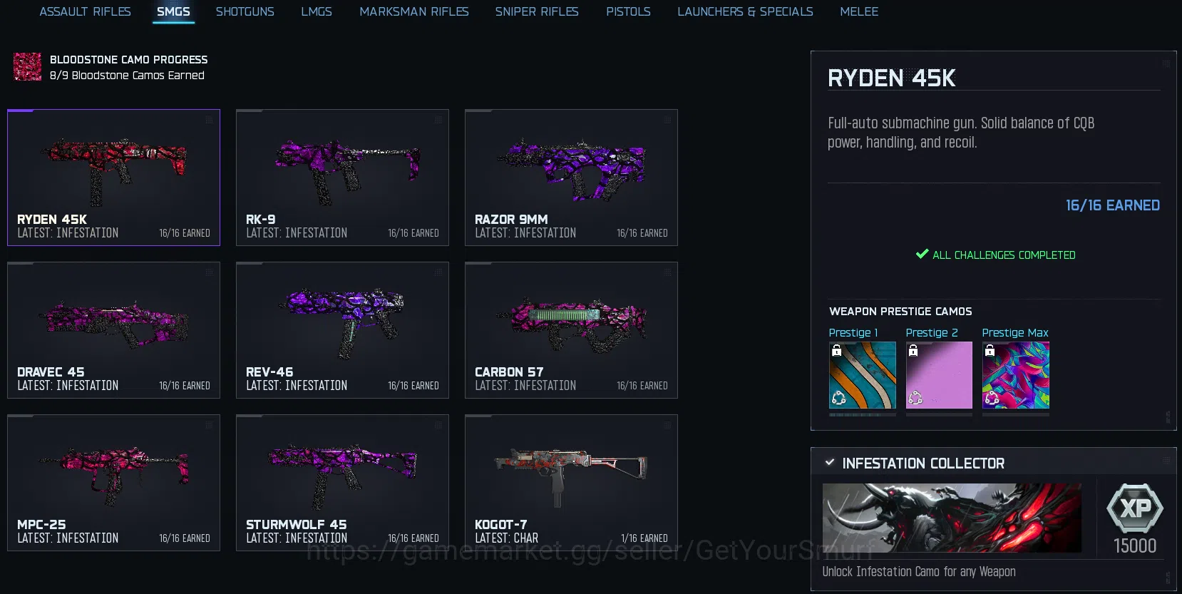Call of Duty: Warzone Accounts 30 Infestation Camos ◈ BO7 / WZ ◈ Handmade ◈ Linka image 4