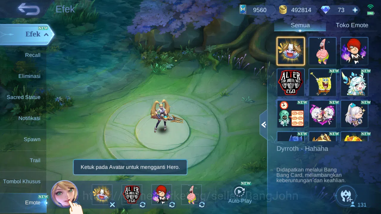Mobile Legends: Bang Bang Accounts Hero 131 | skin 294 | kof karina | prime granger | image 8