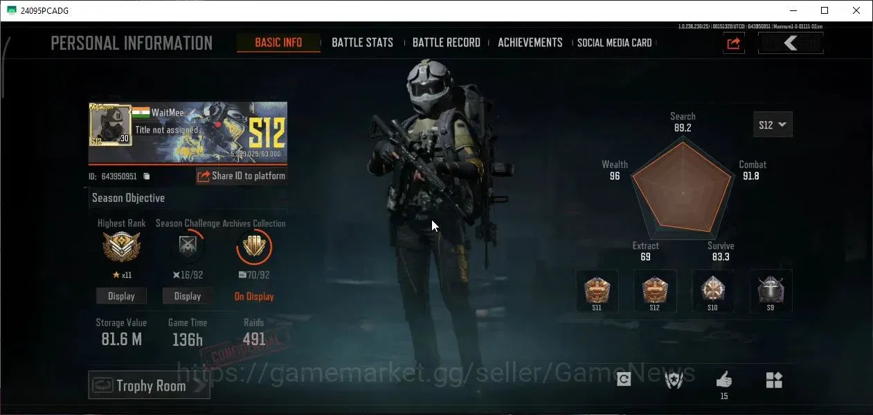 Arena Breakout Accounts MOBILE Lv 30|SV 81,6M|CV 68,1M|Many Set| B AN-94,D image 2