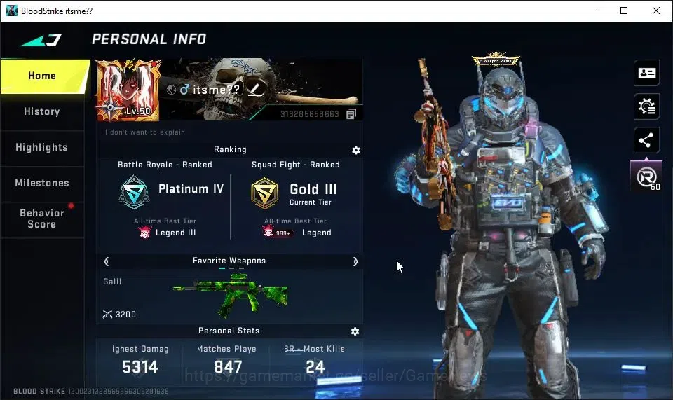 Blood Strike Accounts ASIA|ETERNAL DEagle-Scorpius|7 ULTRA[JET,UMP45,AUG image 2