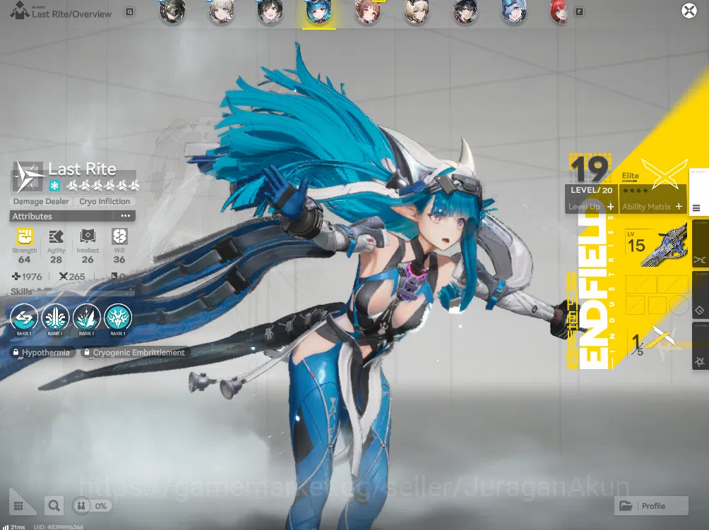 Arknights: Endfield Accounts Asia LVL 2 | Fresh Starter + 2 Meta SSR (Last Rite + Ardelia) + 5 SR Character |Skip Tutorial 7