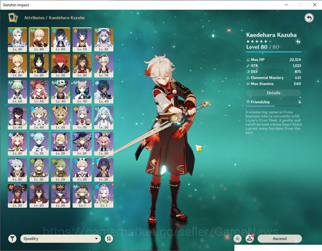 Genshin Impact Accounts Mid Game ASIA|AR 49|3 Limited || Neuvillette,Kaedahara Kazuha,Yelan | Low Explore Maps|MC Male|Take 3