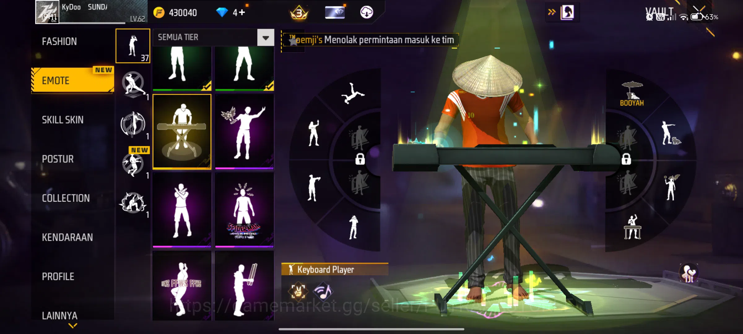 Free Fire Accounts Indonesia | M1887 mamba | scar cupid | katana spir image 13