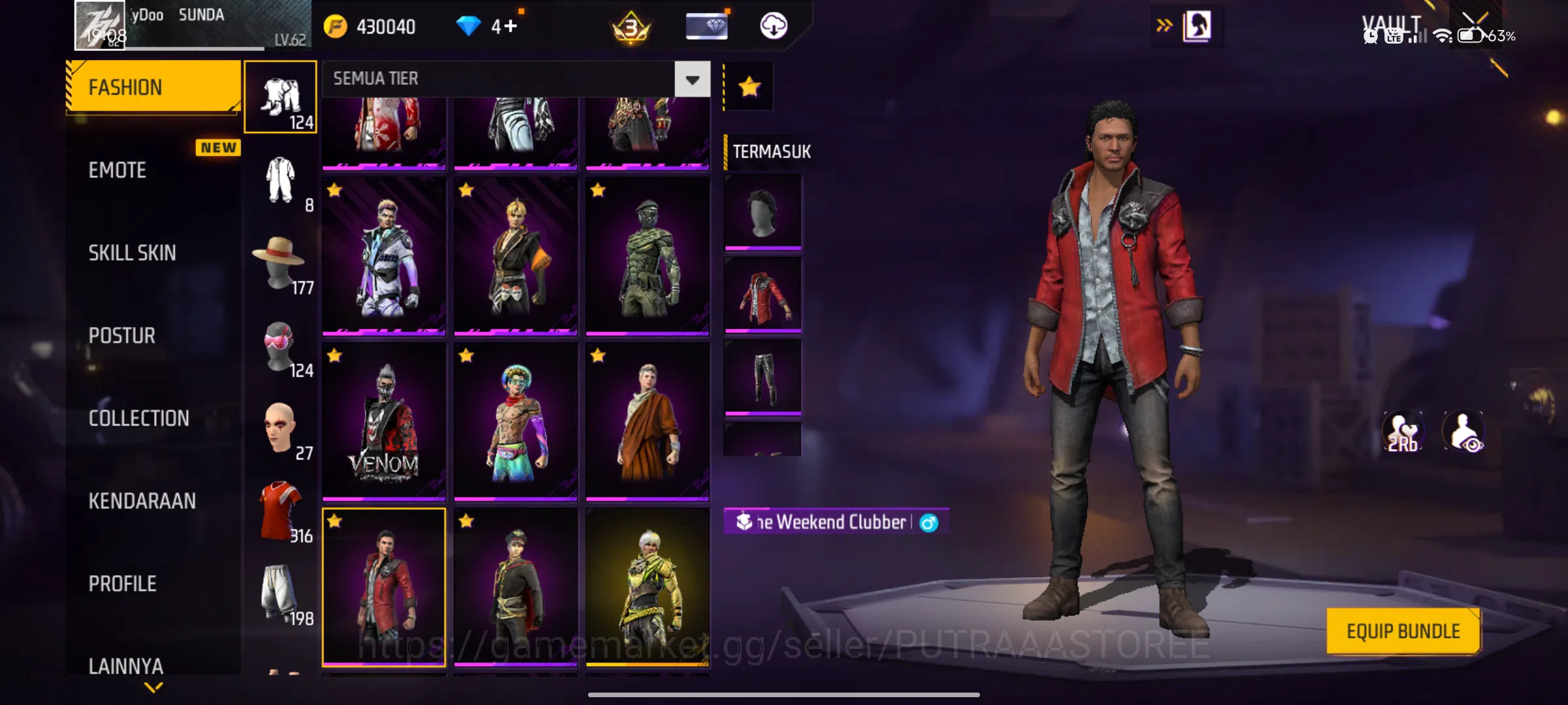 Free Fire Accounts Indonesia | M1887 mamba | scar cupid | katana spir image 3