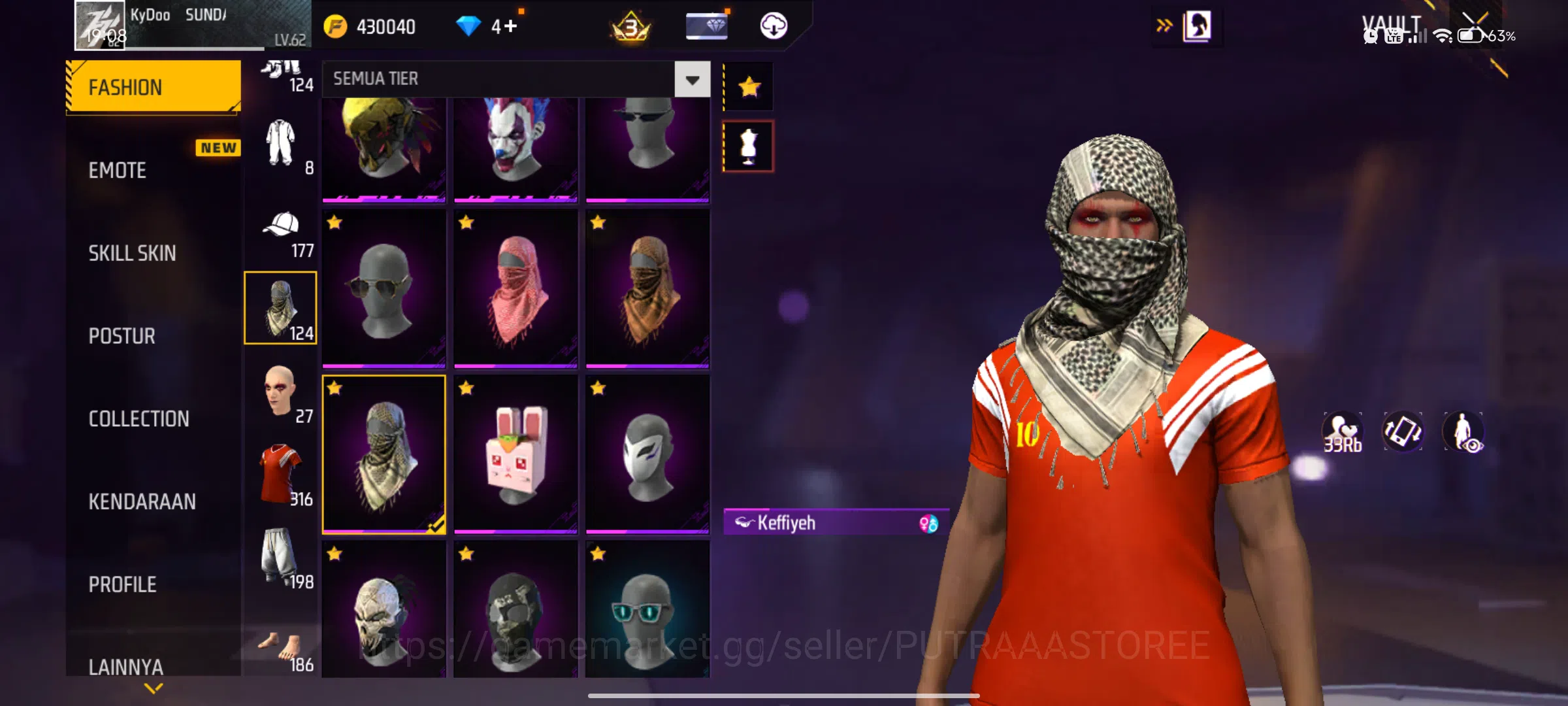 Free Fire Accounts Indonesia | M1887 mamba | scar cupid | katana spir image 6