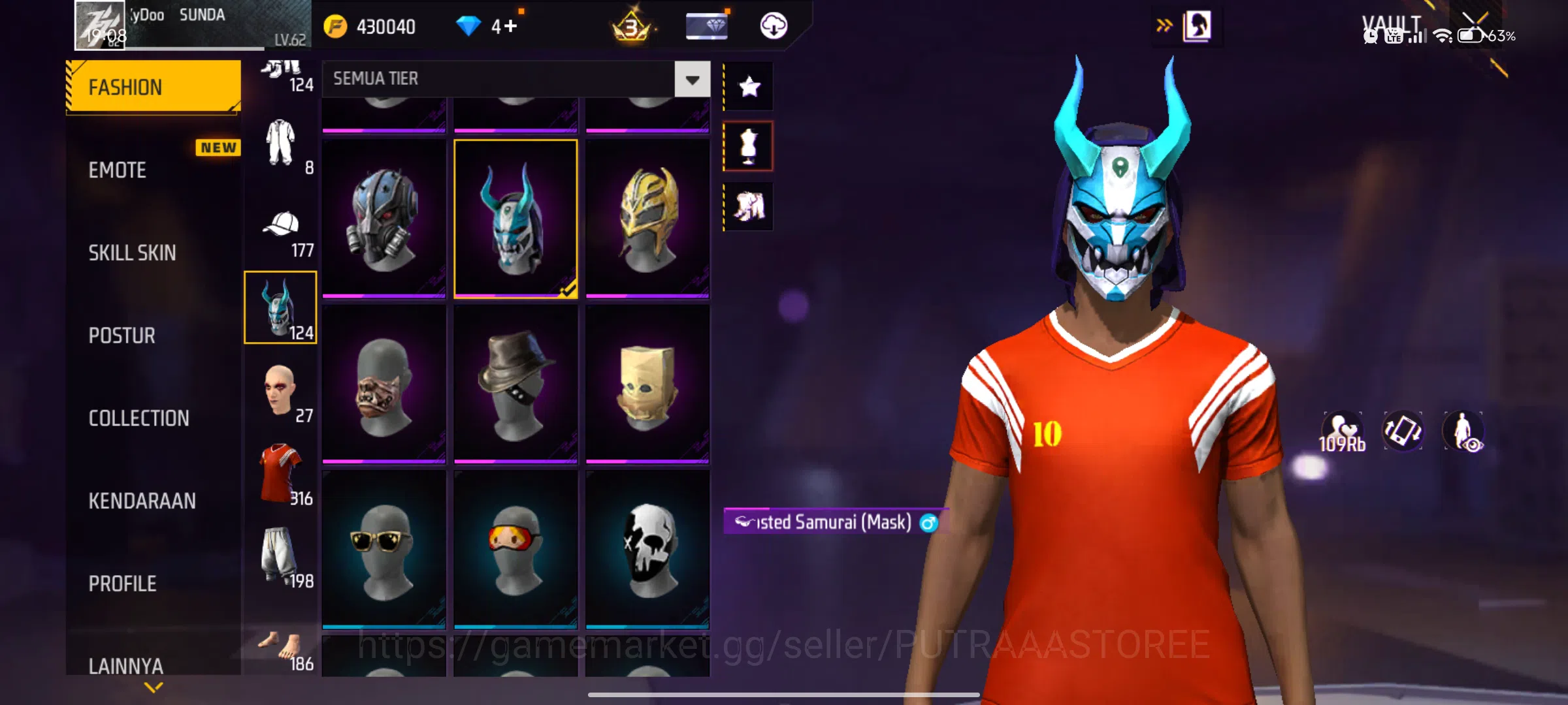 Free Fire Accounts Indonesia | M1887 mamba | scar cupid | katana spir image 7