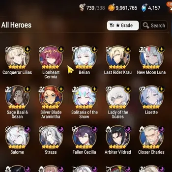 Epic Seven Accounts High-End GLOBAL UnVerif|22ML(LOT Scales,Lisette,Har Setti,Salome,Belian,etc)+AUBE,UP Politis,A