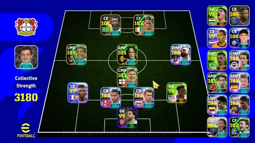 eFootball Accounts Legends & Iconic Players Android|Epic Pele,Francesko Totti,Didier Drogba,Ronaldinho Gaucho,Steven 1
