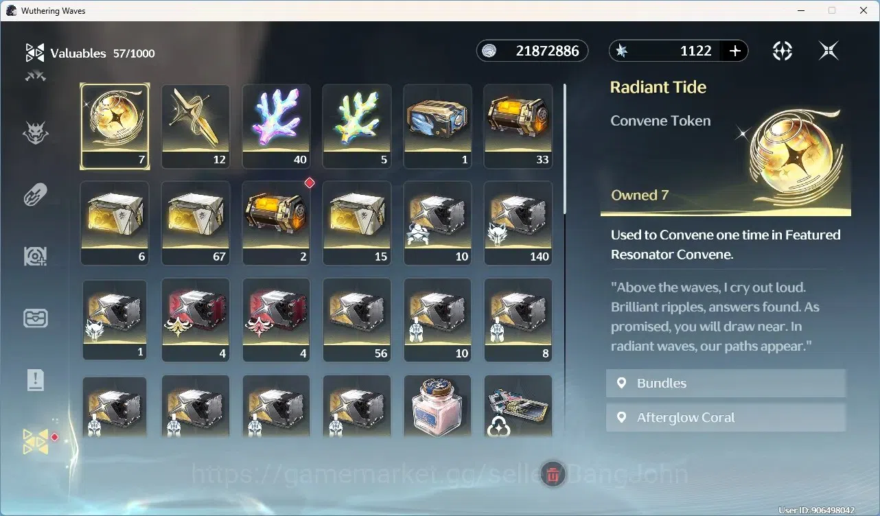 Wuthering Waves Accounts Starter SEA|UL 60|Rank 5|4 Char Limited [Iuno Rc6,Aemeath,Denia]+Sign,Rebecca 18