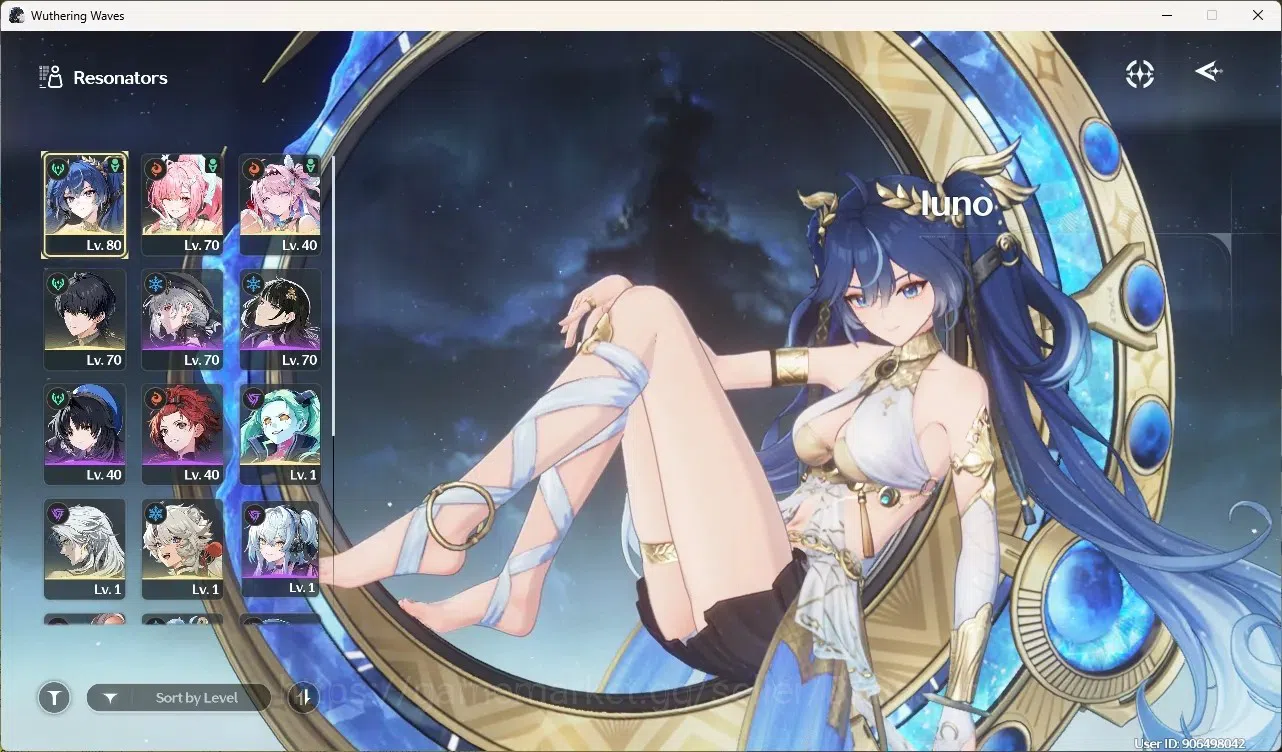 Wuthering Waves Accounts Starter SEA|UL 60|Rank 5|4 Char Limited [Iuno Rc6,Aemeath,Denia]+Sign,Rebecca 2