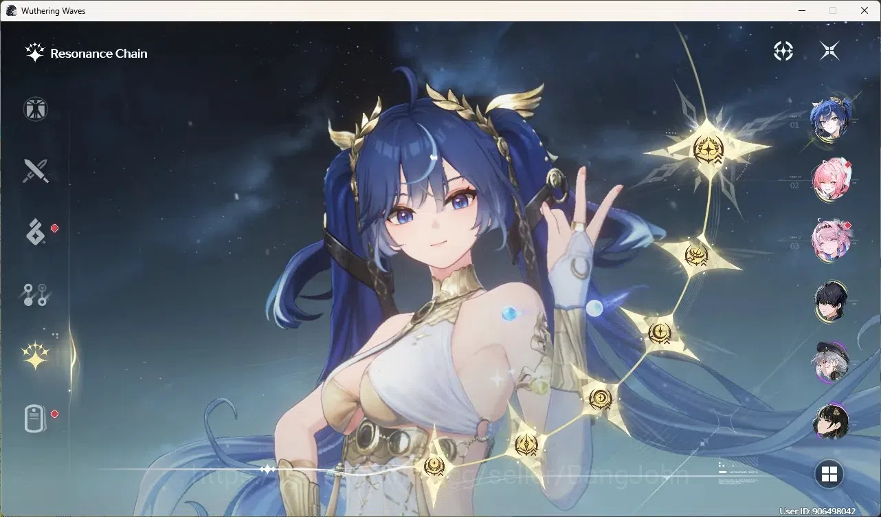 Wuthering Waves Accounts Starter SEA|UL 60|Rank 5|4 Char Limited [Iuno Rc6,Aemeath,Denia]+Sign,Rebecca 3