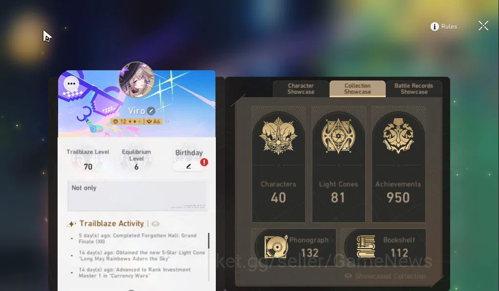 Honkai Star Rail Accounts Asia|TL 70|13 Limited|[Evernight,Hyacine,Firefly,A image 11