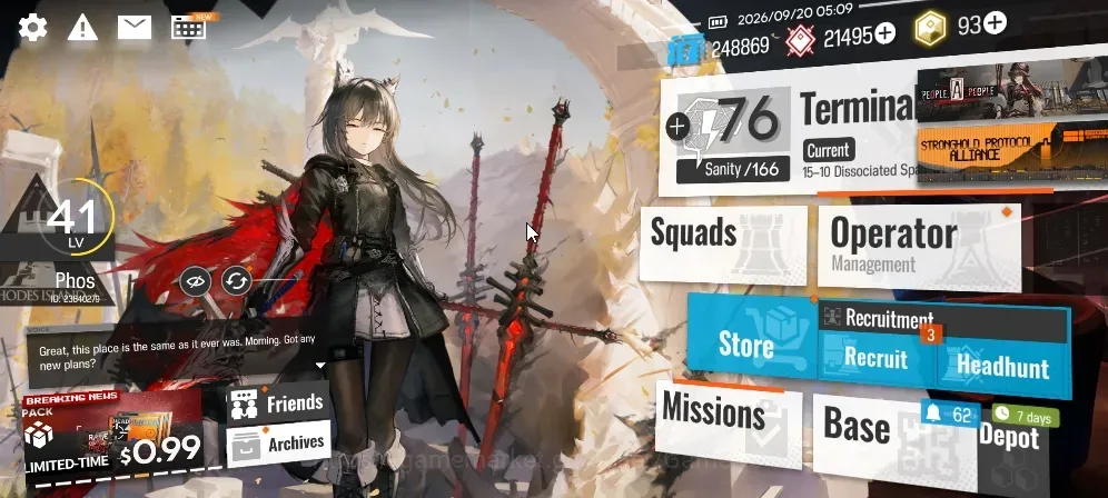 Arknights Accounts High-End Lvl 41|106 Operator 8 Outfit|21.4k Oru,93 Ori|3 Limited Wang,SilverAsh Reignfrost,TTO|Birthday 1