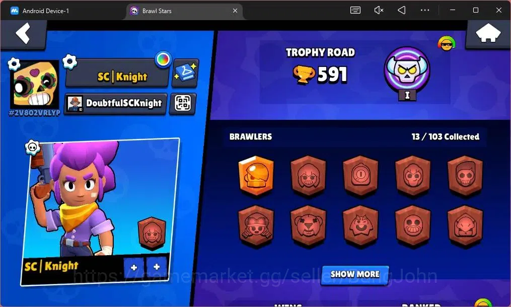 Brawl Stars Accounts Global |591 Trophy|13 Brawler|2 Max Hypercharge(Sh image 2
