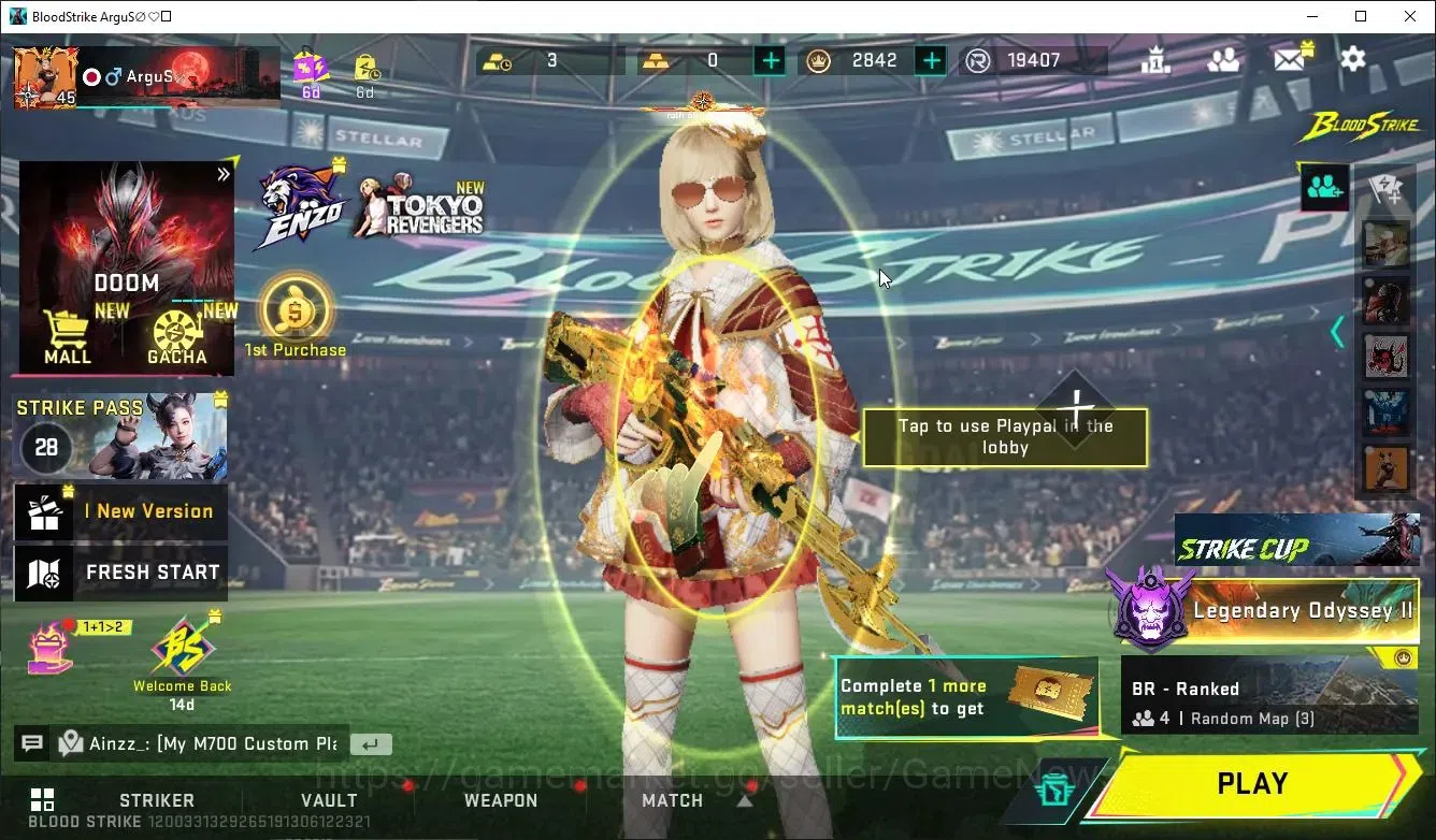 Blood Strike Accounts ASIA|ETERNAL DeAgle+Collab TOKRAV MCX,Jack-Takemic image 1