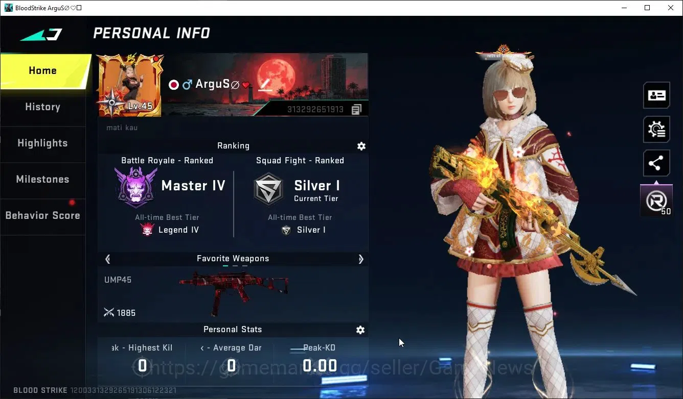 Blood Strike Accounts ASIA|ETERNAL DeAgle+Collab TOKRAV MCX,Jack-Takemic image 2