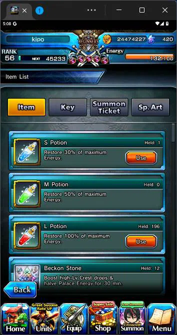 Grand Summoners Accounts Others GLOBAL|10 Ascend|Summer Miyu,Chloe,Madoka Kaname TW,Diablo,Touma Kamijo TW,etc|Take 3