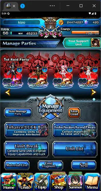 Grand Summoners Accounts Others GLOBAL|10 Ascend|Summer Miyu,Chloe,Madoka Kaname TW,Diablo,Touma Kamijo TW,etc|Take 6