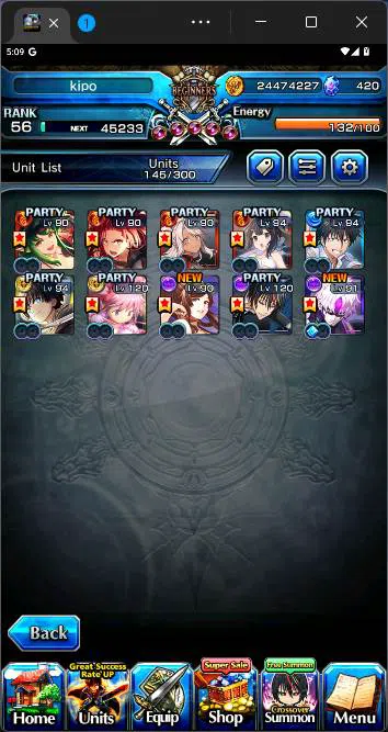 Grand Summoners Accounts Others GLOBAL|10 Ascend|Summer Miyu,Chloe,Madoka Kaname TW,Diablo,Touma Kamijo TW,etc|Take 7