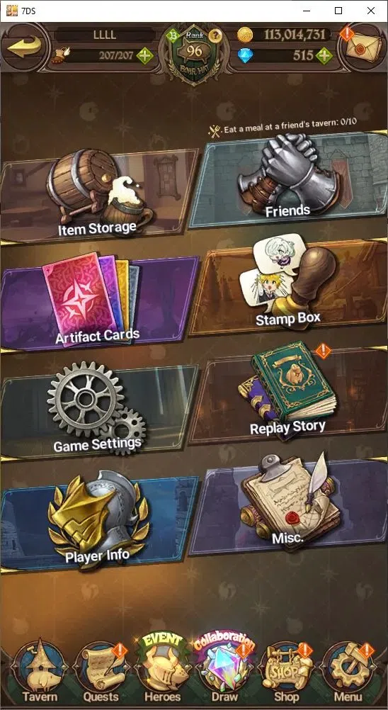 The Seven Deadly Sins: Grand Cross Accounts Others Global|4,891,880 Power | 515 Diamonds | Collab: Emilia, Rem, Ram 7
