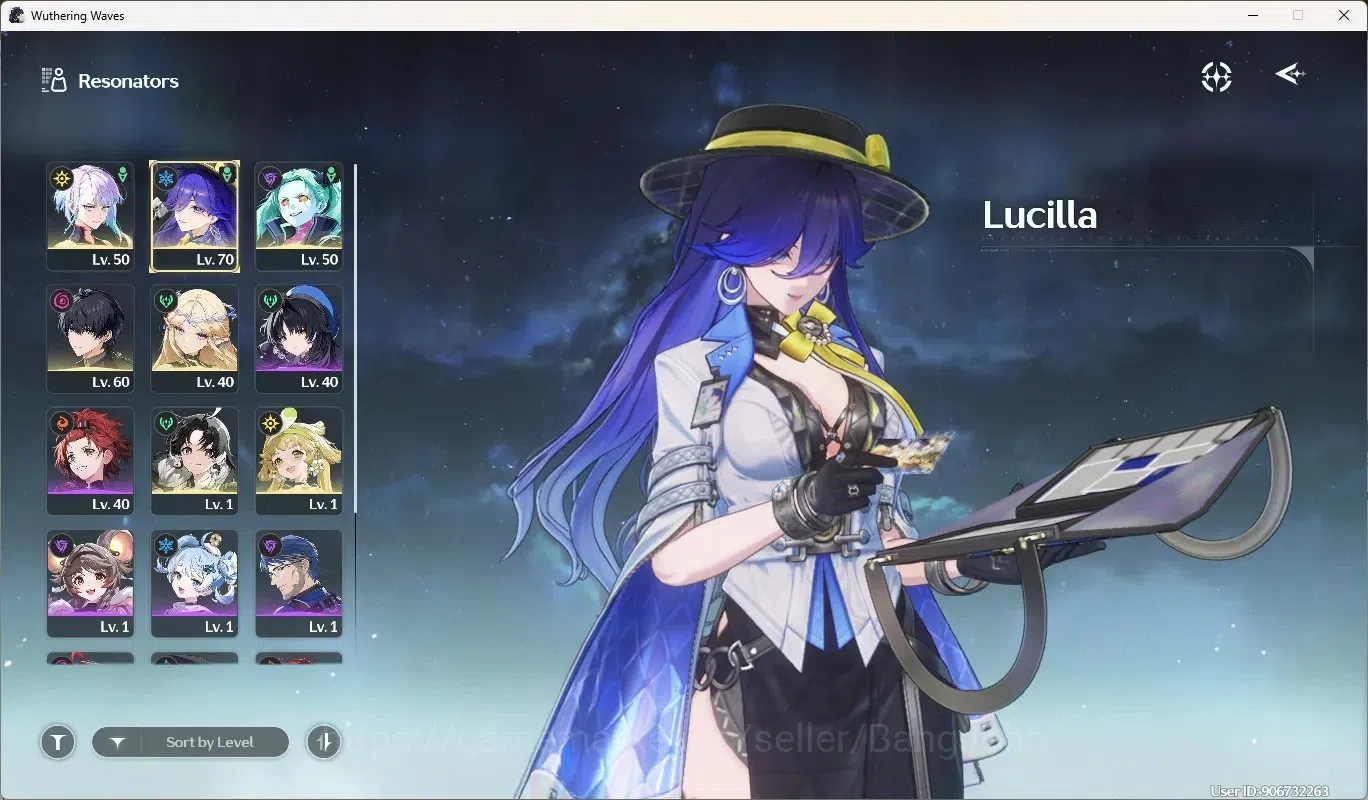 Wuthering Waves Accounts Starter SEA|UL 48|Rank 5|4 Char Limited [Lucy Rc2,Lucilla,Cartethyia]+Sign,Rebecca|Mc Male|TakeMail 2