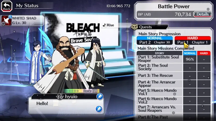 Bleach: Brave Souls Accounts GLOBAL]20k Orb+Fresh All Story|IchibeTYBW23,Byakuy image 13