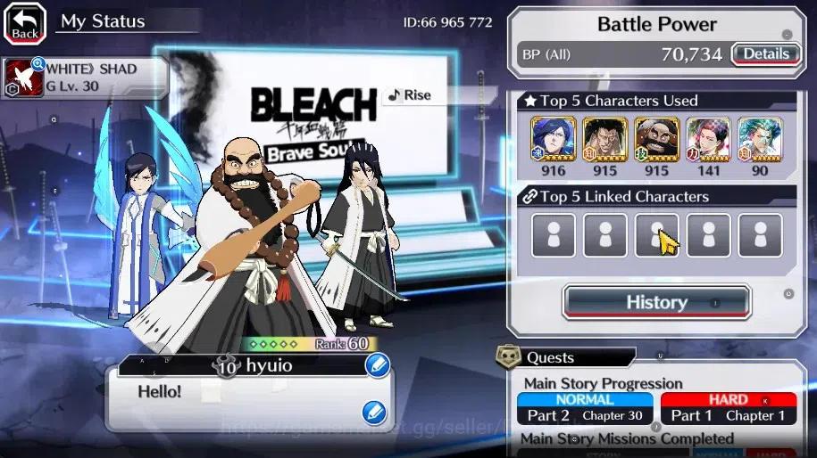 Bleach: Brave Souls Accounts GLOBAL]20k Orb+Fresh All Story|IchibeTYBW23,Byakuy image 14