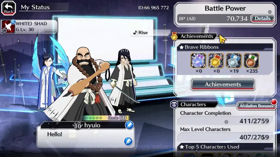 Bleach: Brave Souls Accounts GLOBAL]20k Orb+Fresh All Story|IchibeTYBW23,Byakuy image 15