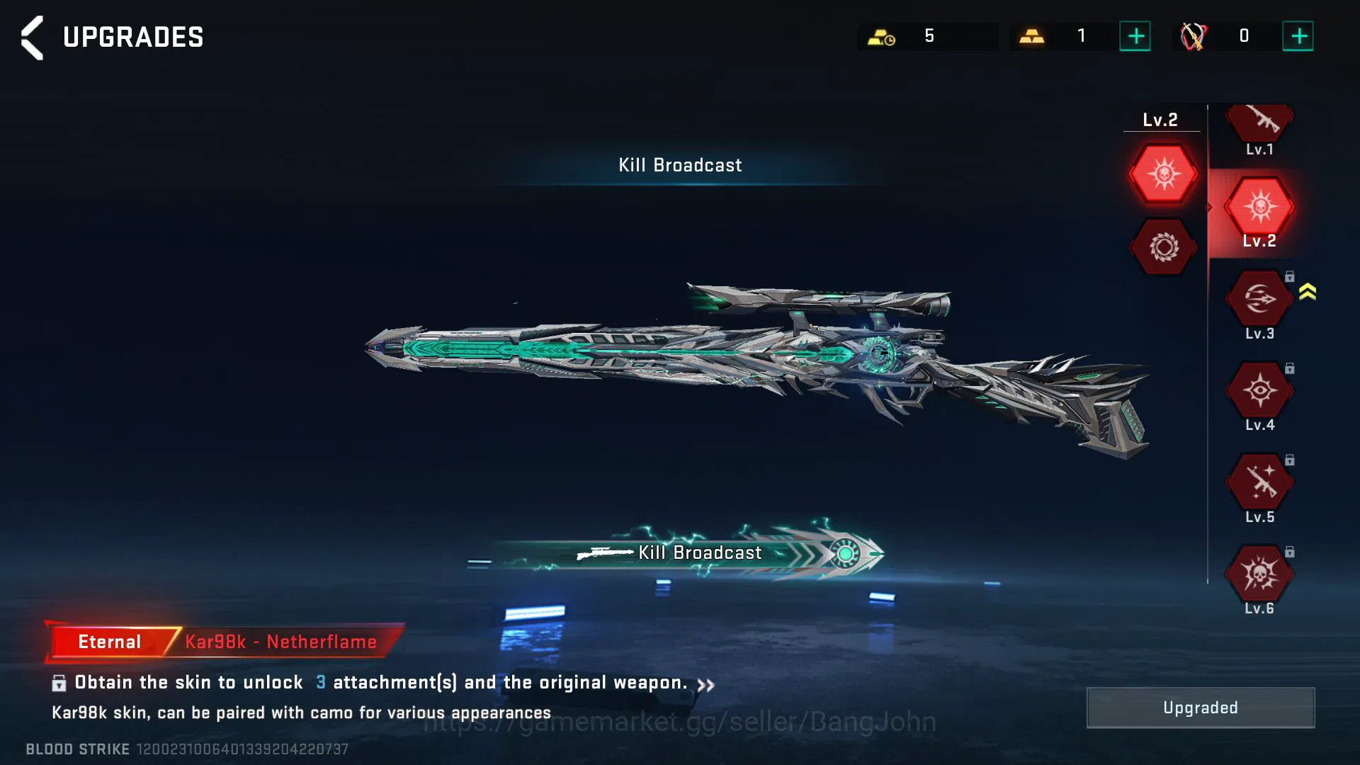 Blood Strike Accounts [ASIA] Lvl 50 | Mythic | Eternal Zero Lv2 | Evo Lv image 13
