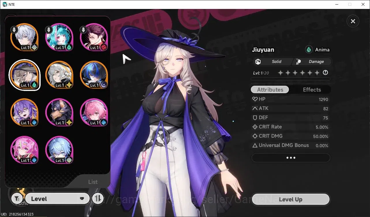 Neverness to Everness Accounts Global EU|HL 3|4 SSR Jiuyuan, Hathor, Daffodill, F image 1