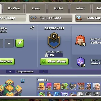 Clash of Clans Accounts High-End TH14-BH6|LVL144|BK72,AQ68,GW50,RC47,DD21|HH8|BM6|1 Legendary & 8 Gold Skins|3 Scenery|Check