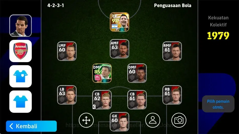 eFootball Accounts Legends & Iconic Players Mobile|PW 1979|Lionel Messi BigT,Mark Van Bommel Epic,Lionel Messi 1