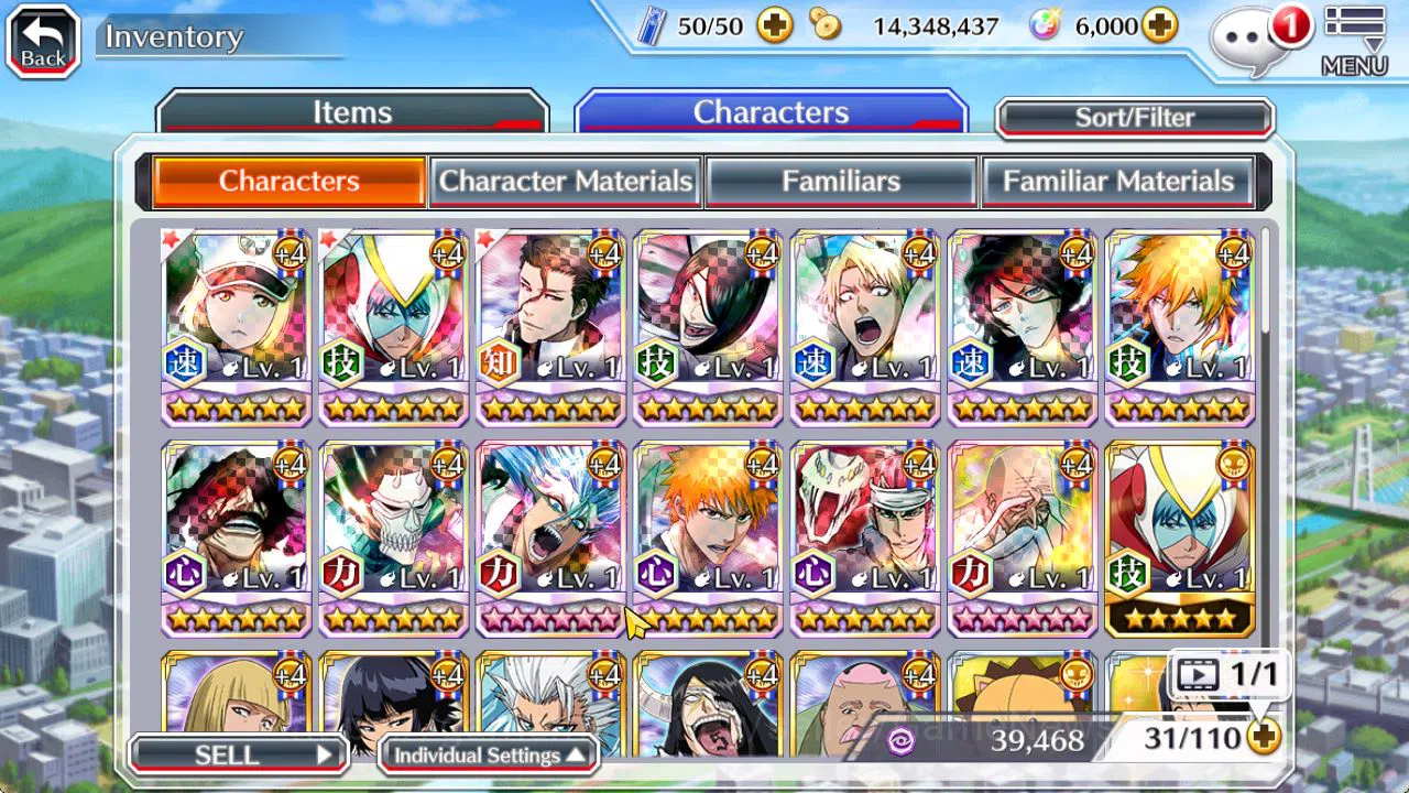 Bleach: Brave Souls Accounts [GLOBAL]6K Orbs+Fresh All Story|Liltoto TYBW26,Izu image 11