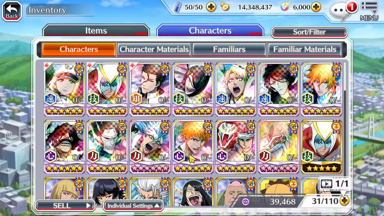 Bleach: Brave Souls Accounts [GLOBAL]6K Orbs+Fresh All Story|Liltoto TYBW26,Izu image 12