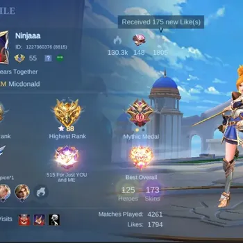 Mobile Legends: Bang Bang Accounts Collector Global|215S|Expert|LightBorn Granger Fanny Tigreal,DragonTamer Lancelot