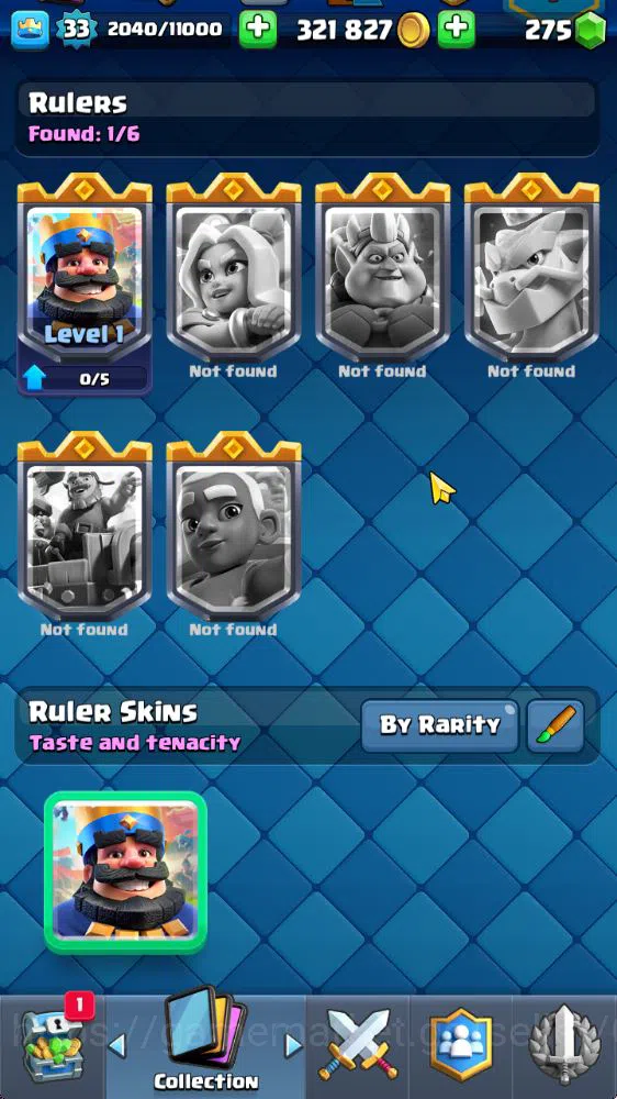 Clash Royale Accounts Starter Lvl 33|Trophy 6187|KTL 11|Card 109|6 Evo 1 Champ 17 Legend 33 Epic 30 Rare 29 Common|275 10