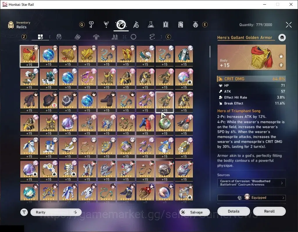 Honkai Star Rail Accounts Asia|TL 70|Casto Prem Team|16 Limited|[Castorice E image 11