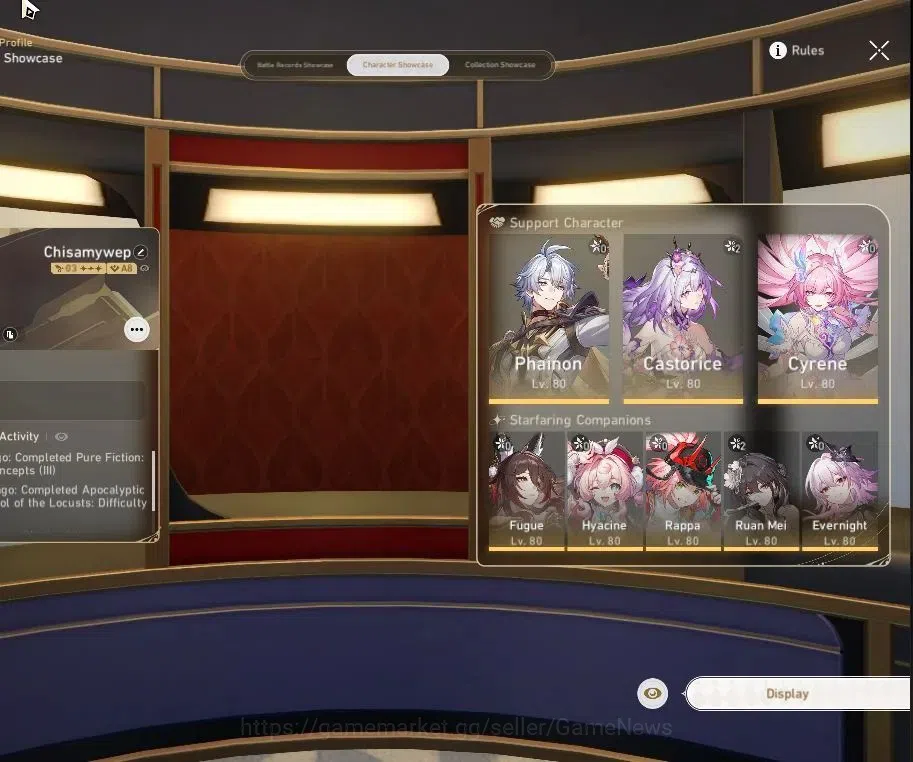 Honkai Star Rail Accounts Asia|TL 70|Casto Prem Team|16 Limited|[Castorice E image 2