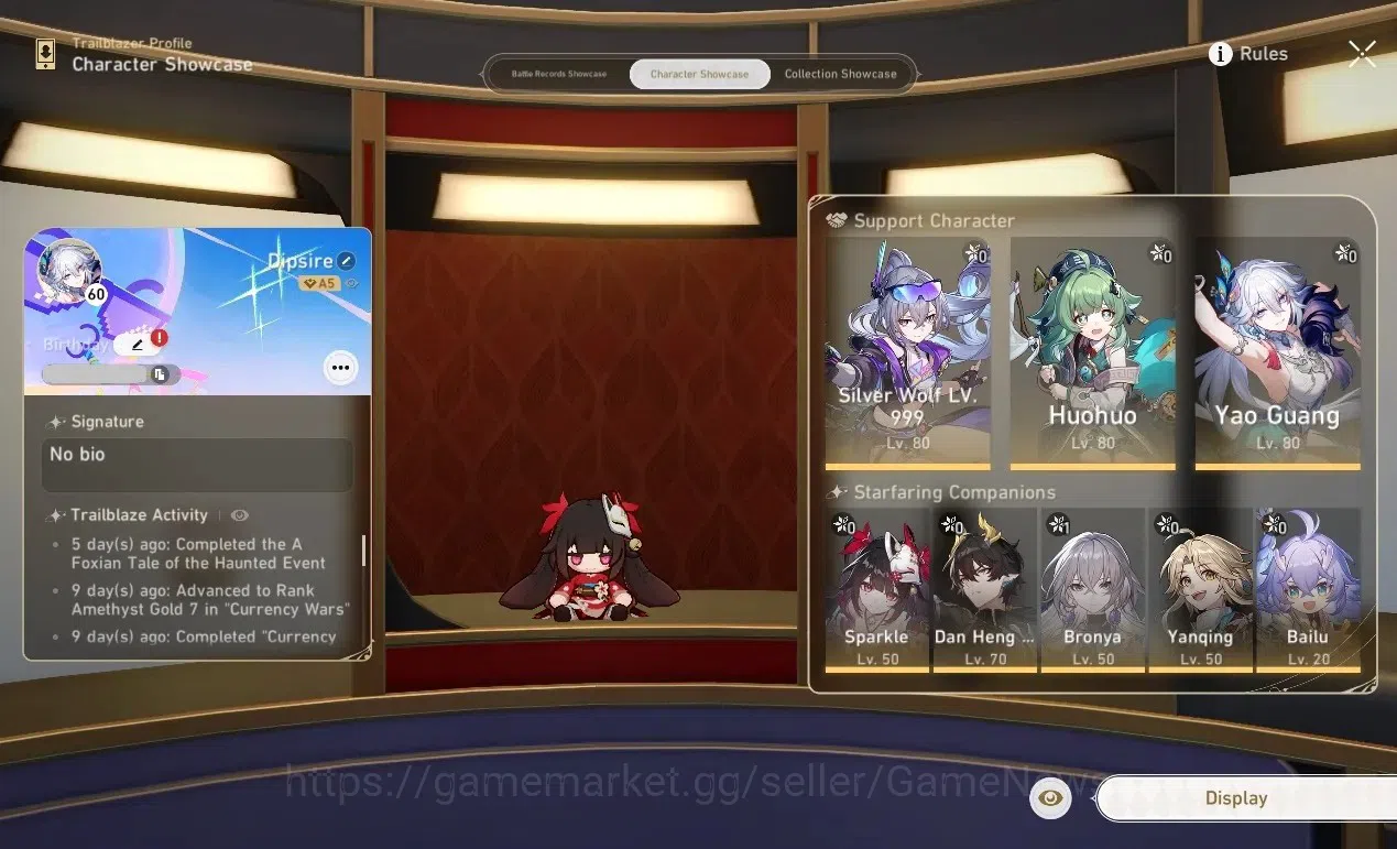 Honkai Star Rail Accounts Asia|TL60|1 Golden Company|5 Limited|[Silver Wolf  image 2