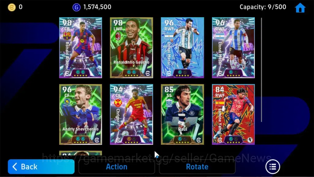 eFootball Accounts Legends & Iconic Players Android|Epic Ronaldinho,Raul,S.Gerrard,A.Shevchenko,ShowTime Ronald Araujo,TFFC 7