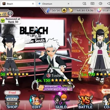 Bleach: Brave Souls Accounts High-End Global | 11.4K Orb + 68M Coins | Soi Fon Lv150, Toshiro Lv150, Senjamaru Lv150