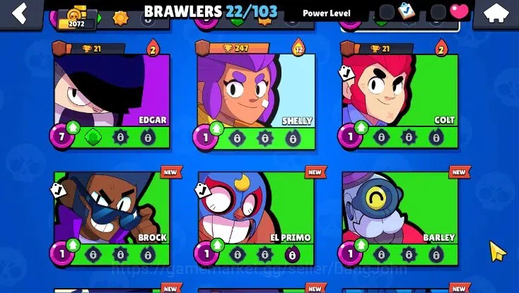 Brawl Stars Accounts Global | 2072 Thropy |22 Brawlers - 2 Max Lvl.(Nit image 5