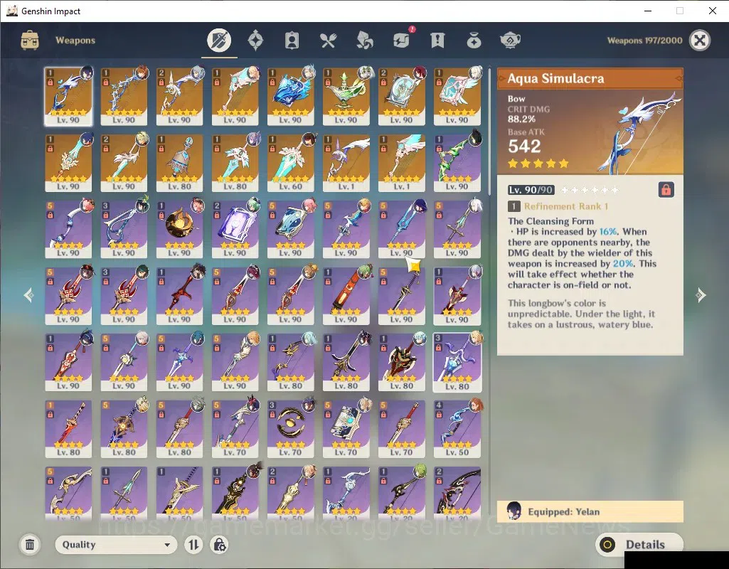 Genshin Impact Accounts ASIA|Endgame AR60|Lots of 5*Char|19 Limit+15(*5Wep image 12